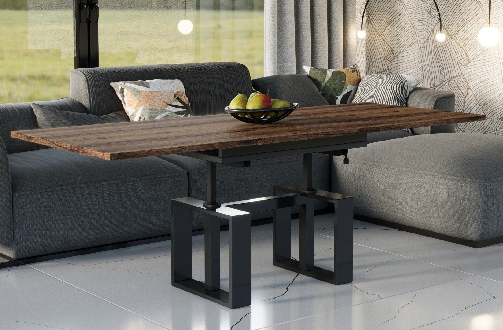 EndoMoebel Couchtisch Empoli ausziehbar 110170cm und